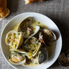 Drunken Clams with Sausage
