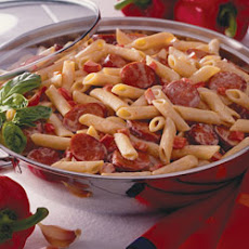 Spicy Sausage Pasta Alfredo