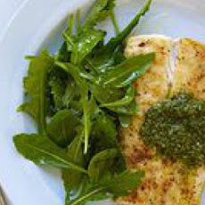 Halibut and Green Sauce