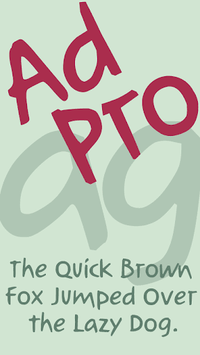 Adpro 영문 FlipFont