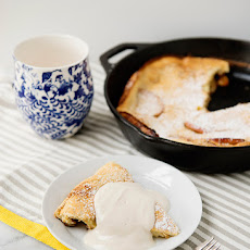 Apple Skillet Popover with Maple Yogurt Cream