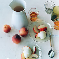 Ice-Wine Sorbet with White Peaches