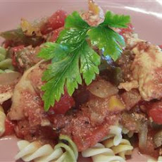 Easy Chicken Cacciatore