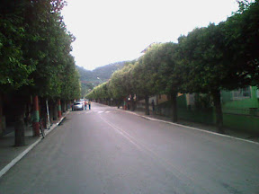 Avenida dos Operários. Por essa avenida, se chega ao prédio da Cia. Brasil Industrial.