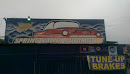 Classic Car Art Mural