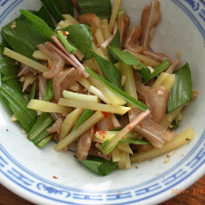 Pig Ear And Potato Salad With Ramps