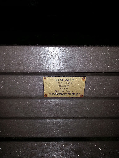 Sam Pato Unforgettable Bench
