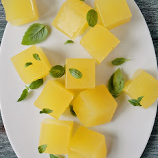 Lemonade Jelly with Basil