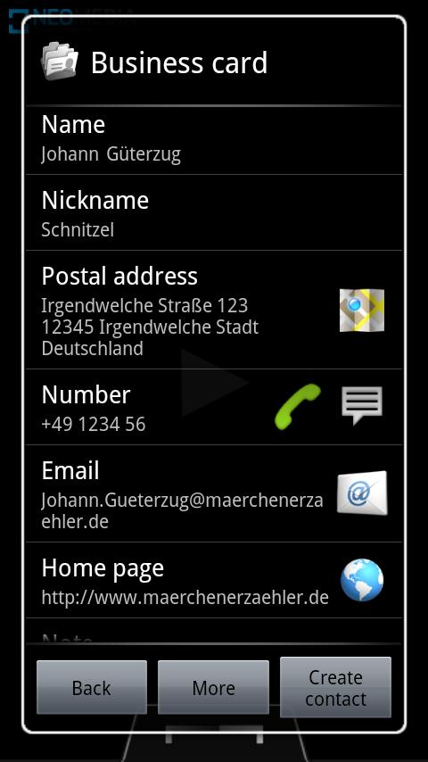 NeoReader QR & Barcode Scanner — приложение на Android