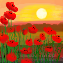 Poppies in the sun