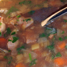 Leeky Beef Barley Soup