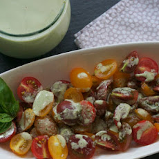 Supper's Baby Tomato Salad with Buttermilk Basil Dressing [Philly Homegrown]
