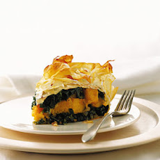 Kale, Butternut Squash, and Pancetta Pie
