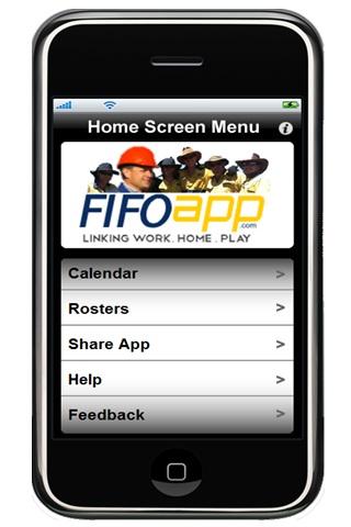 FIFO App Work Roster
