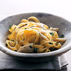 Crab and Herb Fettucine