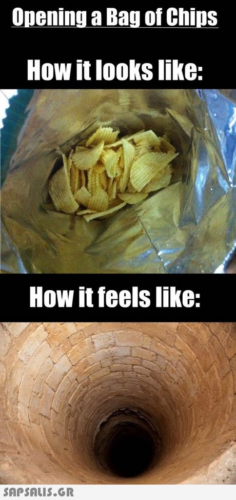 Opening a Bag of Chips How it looks like: How it feels like: