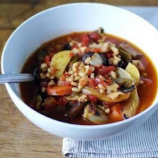 Barley and Roasted-Vegetable Soup