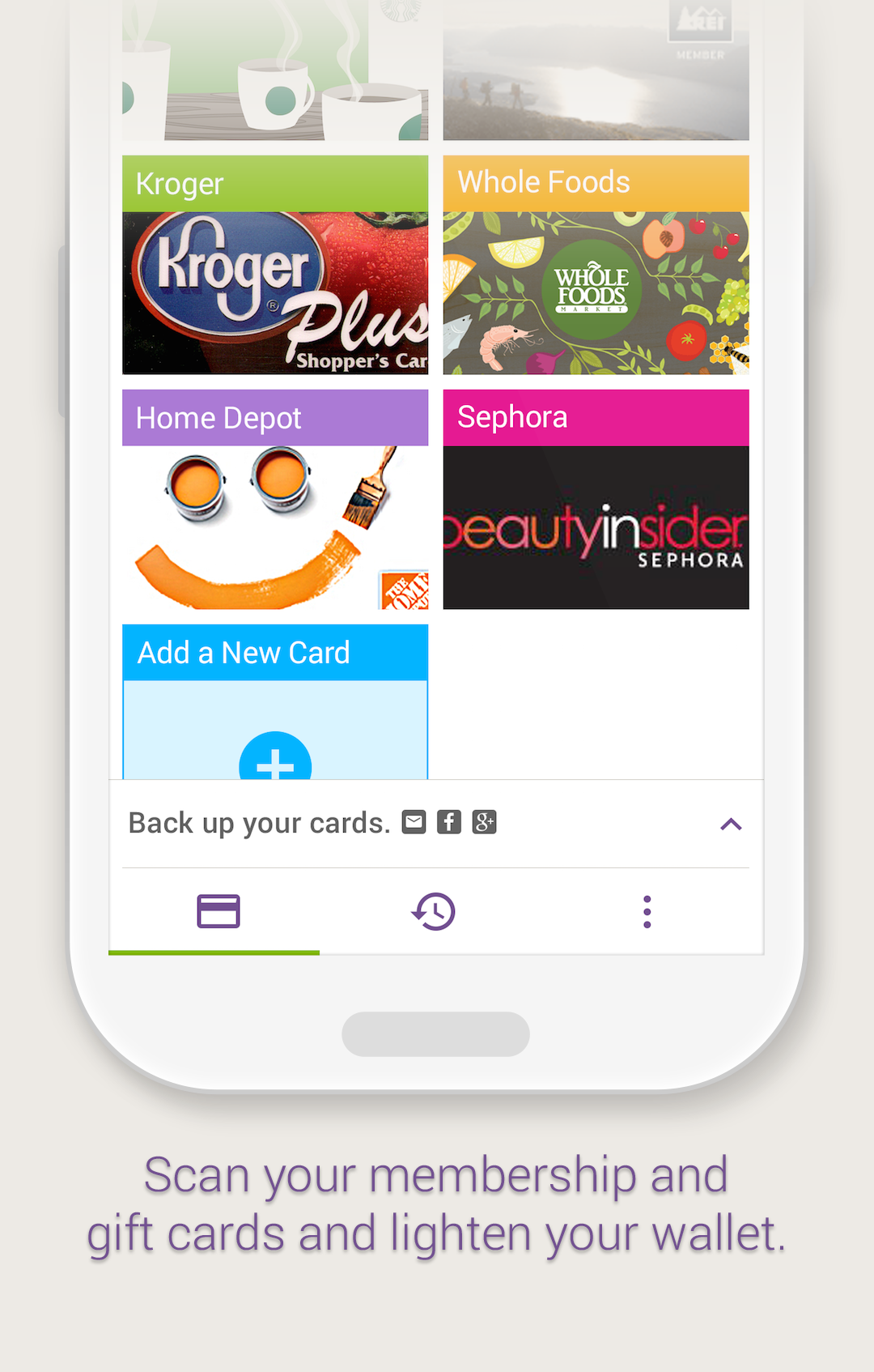 Android application BeepnGo - Wallet &amp; Coupons screenshort