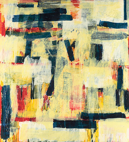 <strong>Nitobe II</strong>
<br />Acrylic & graphite on canvas
<br />70” x 64”
<br />1981
<br />Private collection