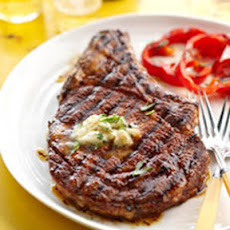 Cowboy Steak with Whiskey Butter