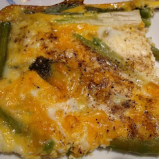 Scallion Asparagus Egg Bake
