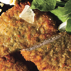 Crispy Pork Cutlets with Capers, Lemon, Arugula, and Chopped Eggs