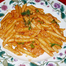 Penne With Vodka Cream and Smoked Salmon