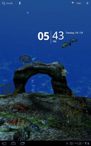 Ocean Aquarium 3D Wallpaper