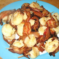 Bacon Wrapped Citrus Scallops