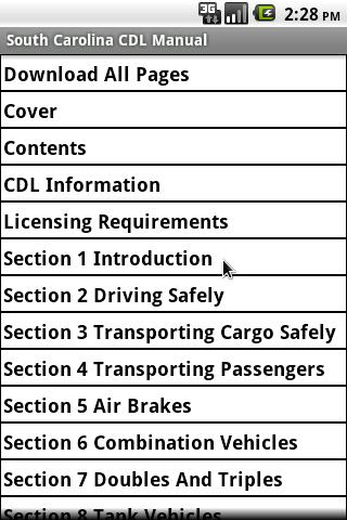 South Carolina CDL Manual