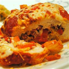 Artichoke and Tomato Stuffed Chicken