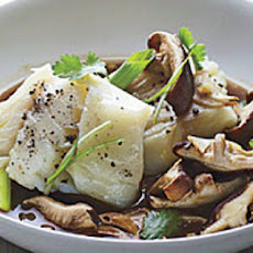 Poached Cod with Shiitakes