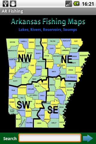 Arkansas Fishing Maps - 8 900