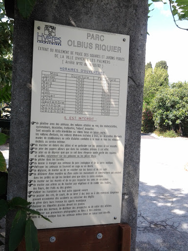 Parc Olbius Riquier de Hyères