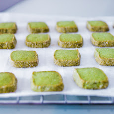 Matcha Shortbread Cookies