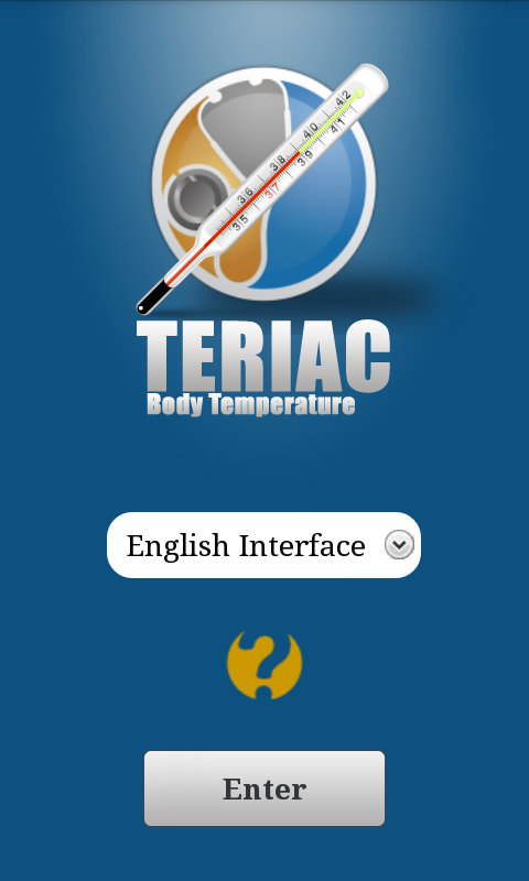 Android application Body Temperature screenshort
