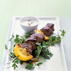 Lemon-Garlic Lamb Kebabs