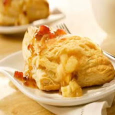 Apple Turnovers with Gingered Cranberry Caramel Sauce
