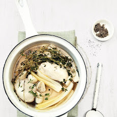 Chicken Poached with Thyme and Leeks