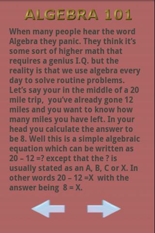 Algebra 101