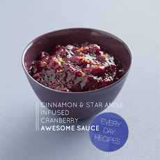 Cinnamon and Star Anise infused Cranberry Sauce