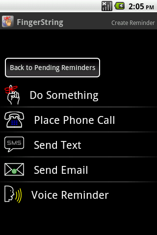 FingerString Reminders