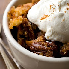 Pecan cobbler with sorghum syrup