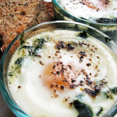 Sunday Brunch: Spinach Baked Eggs