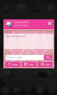 How to mod Pink & Gold Damask Theme SMS lastet apk for pc