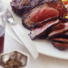Sliced Spice Steak and Succotash Salad