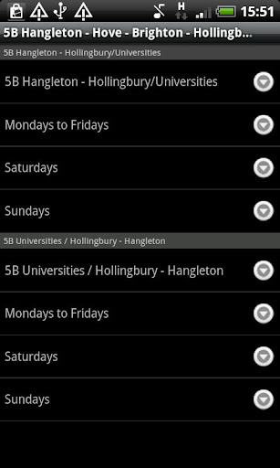 Brighton Hove Bus Times