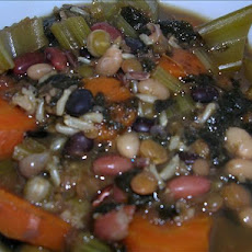 Miso-Bean Vegan Stew With Nori and Wild Rice (Gluten, Dairy Free