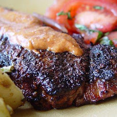 Spice-Crusted New York Strip Steaks With Mesa Grill Steak Sauce