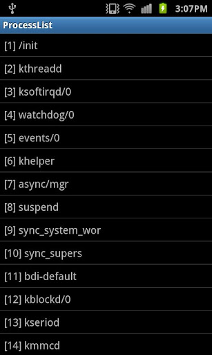 Process List
